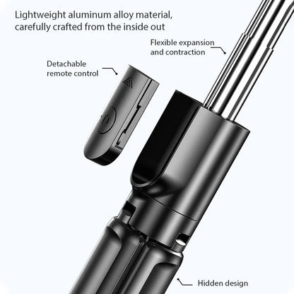 New Selfie Stick Tripod Stand with Remote Shutter Foldable Phone Holder