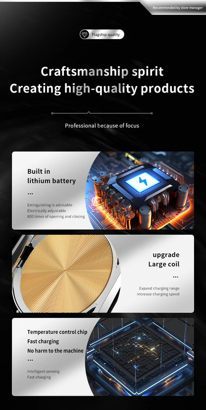 Wireless Car Phone Holder 15W Fast Charging Wireless Charger