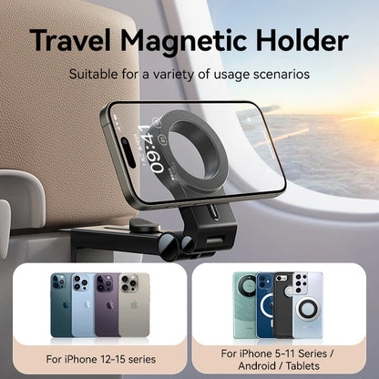 Magnetic Airplane Phone Holder Portable Stable Stand
