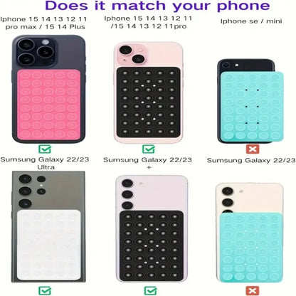 Silicone Suction Phone Case Mount Non Slip Suction Cup