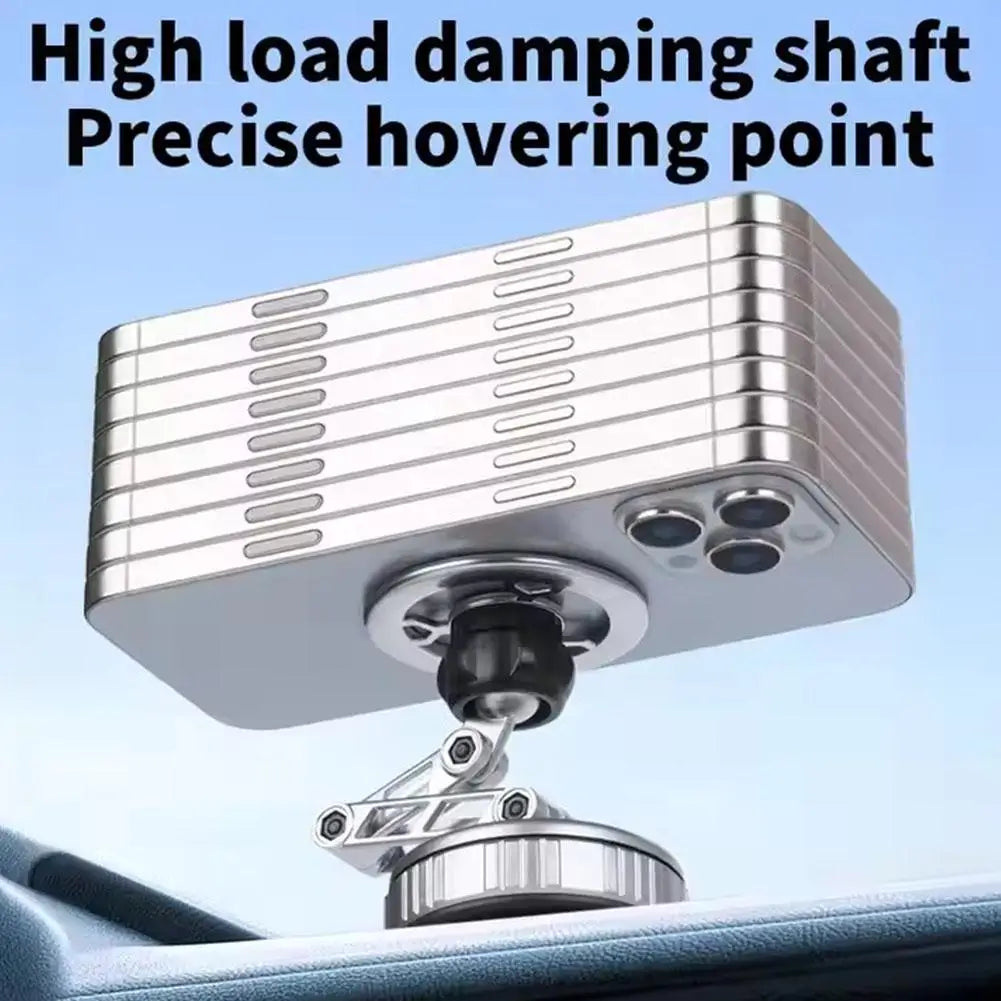 Car Phone Holder With Vacuum Magnetic Suction Cup Foldable