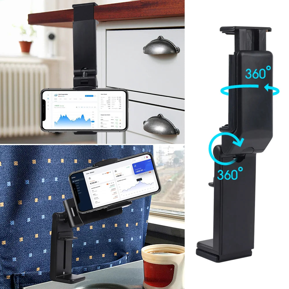 Universal Airplane Phone Holder Portable Travel Stand Desk
