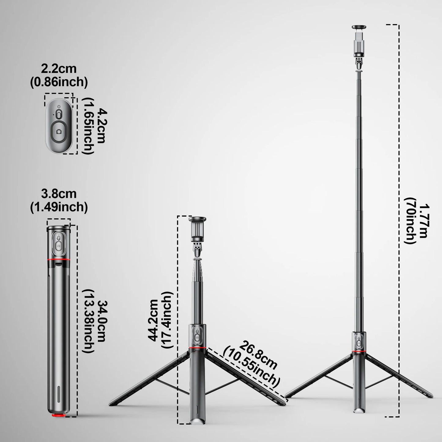 TT01 Portable 70 Inch All-in-one Auto Pop Open Tripod