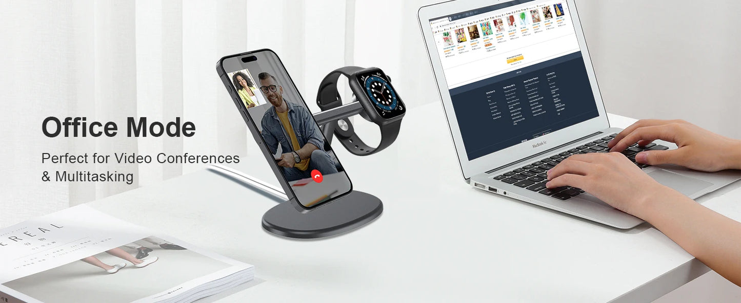 2-in-1 MagSafe Charging Cradle Dock