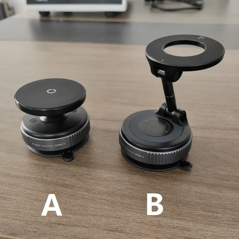 Vacuum Suction Magnetic Car Phone Holder for Glass Surface