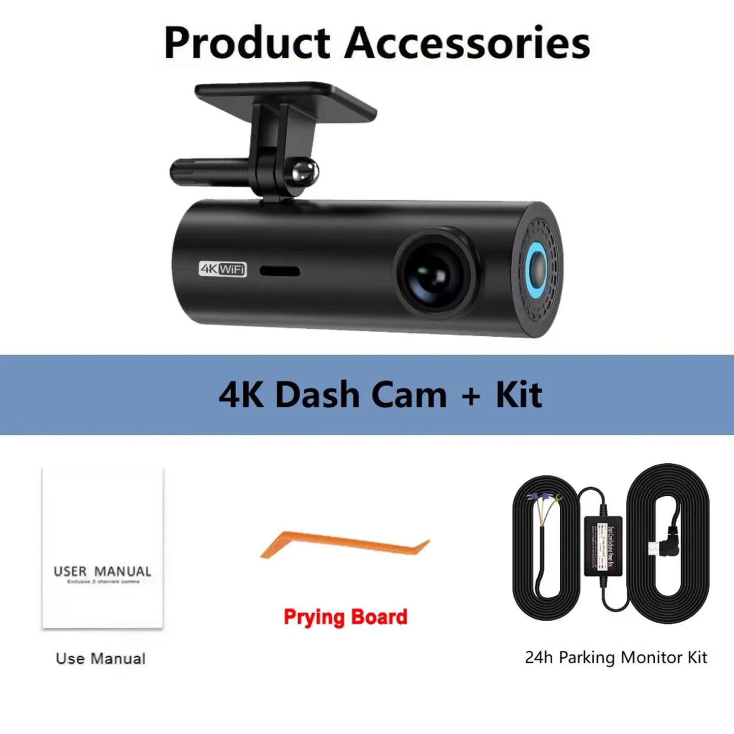 Car Dvr Dashcam 4K Dash Cam For Cars Drive Video Recorder