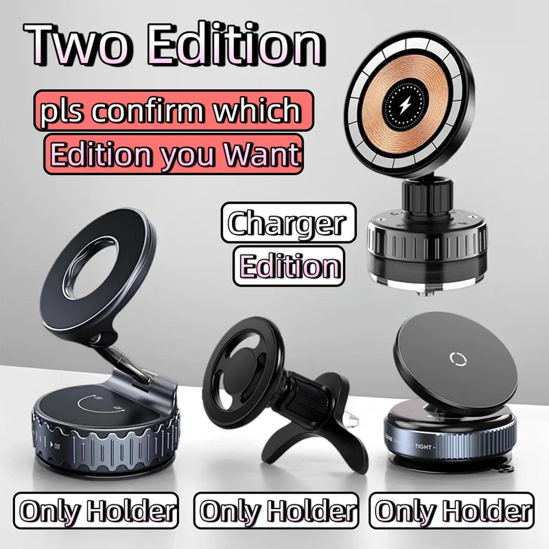 15W Universal Magnetic Car Phone Wireless Charger Holder
