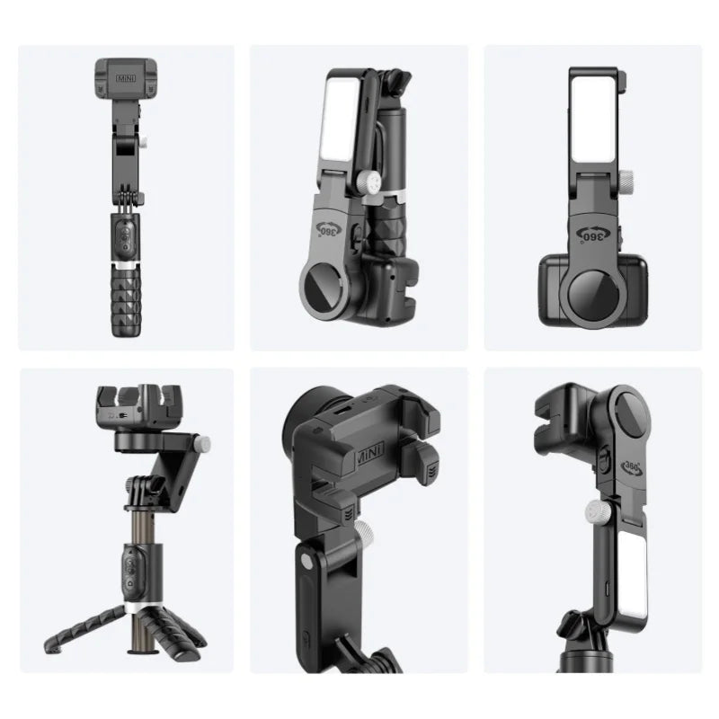 Bluetooth Smartphone Gimbal Stabilizer with Extendable Stick