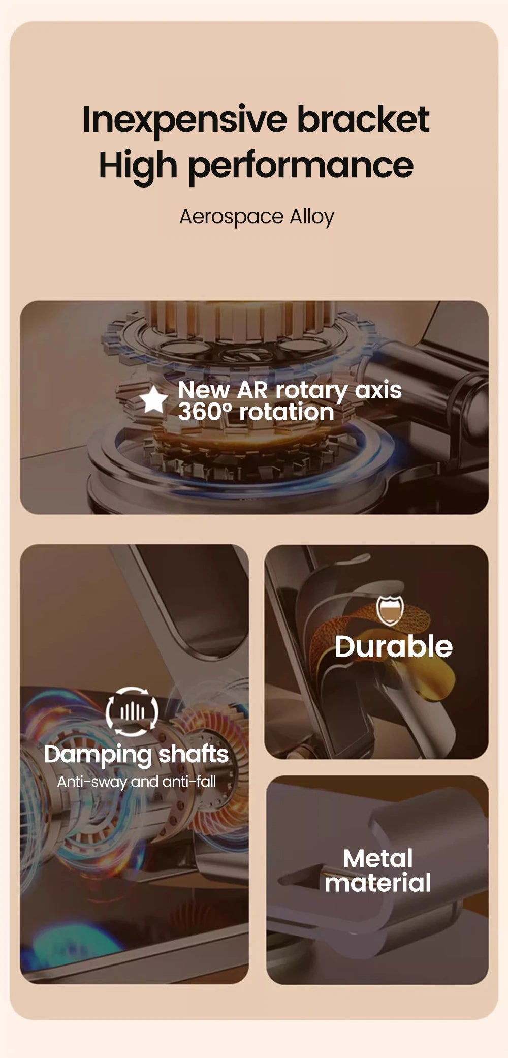 Rotating Table Cell Phone Holder Support Desktop Stand