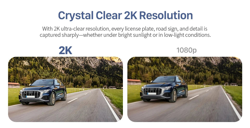 2K KAWA MINI 3 Pro Cameras for Car DVR Tiny Dash Cam