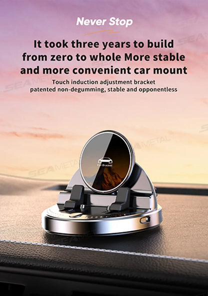 SEAMETAL Car Phone Holder Mount 360° Rotatable Wireless Charger
