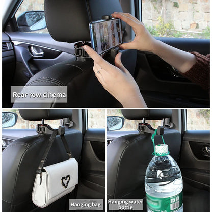 Car mounted hook black phone holder hook multifunctional
