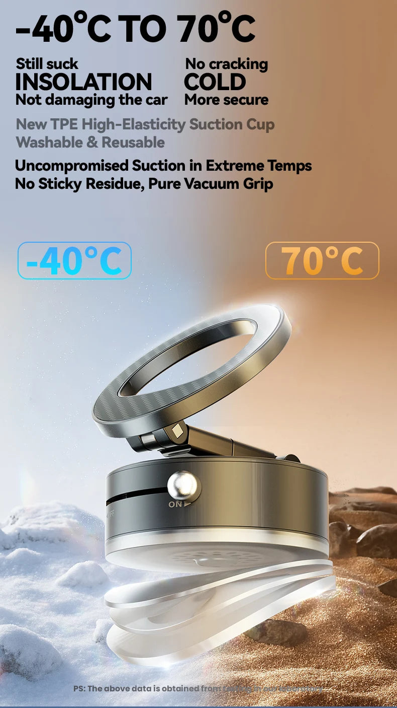 Mobile Phone Stand Vacuum Adsorption Foldable Rotation