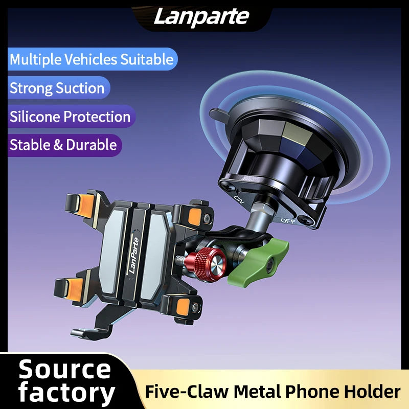 Five Claw Metal Vacuum Adsorption Car Phone Holder Bracket