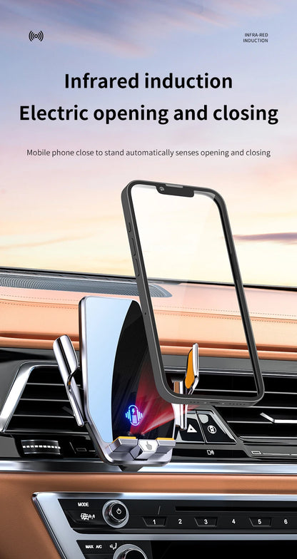 Max 66W Magnetic Head Car Phone Holder 15W Wireless Charger
