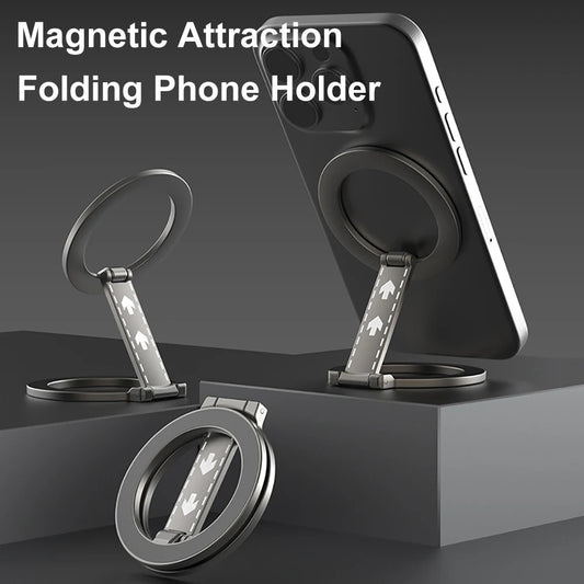Double-Sided Magnetic Attraction Cell Phone Circular Holder
