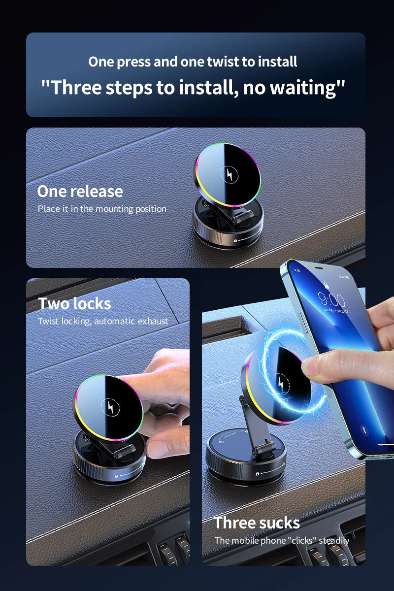 Fashionable Design Car Magnetic Wireless Charging Stand