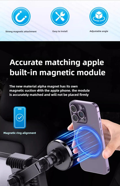 Magnetic Car Phone Holder Car Display Screen Side Rotation