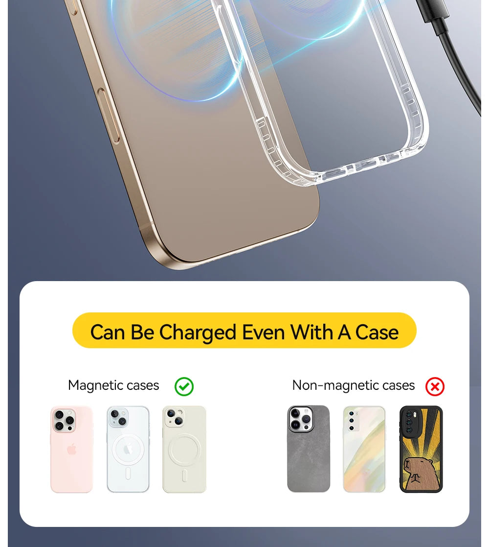 Magnetic 15W Wireless Charger Fast Charging Pad Stand