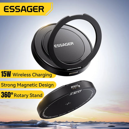 Magnetic 15W Wireless Charger Fast Charging Pad Stand