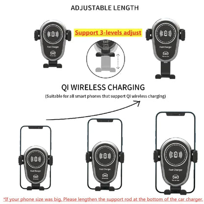 30W Air Vent Car Wireless Charger Gravity Phone Holder