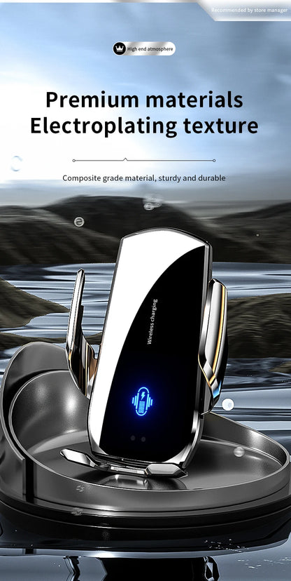 Wireless Car Phone Holder 15W Fast Charging Wireless Charger
