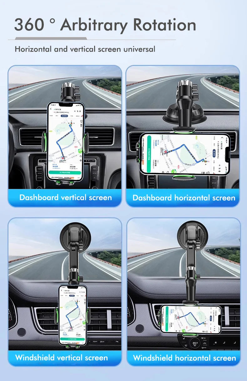 Universal Large Truck Extended Suction Cup Type Car Holder