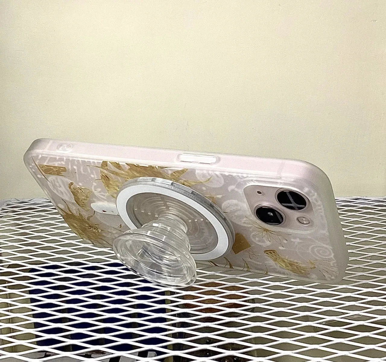 Magnetic Folding Mobile Phone Grip Holder Socket