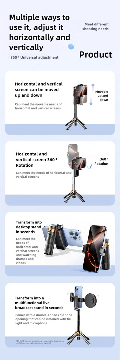 Super Mini Selfie Stick Portable Phone Holder Shooting Aid