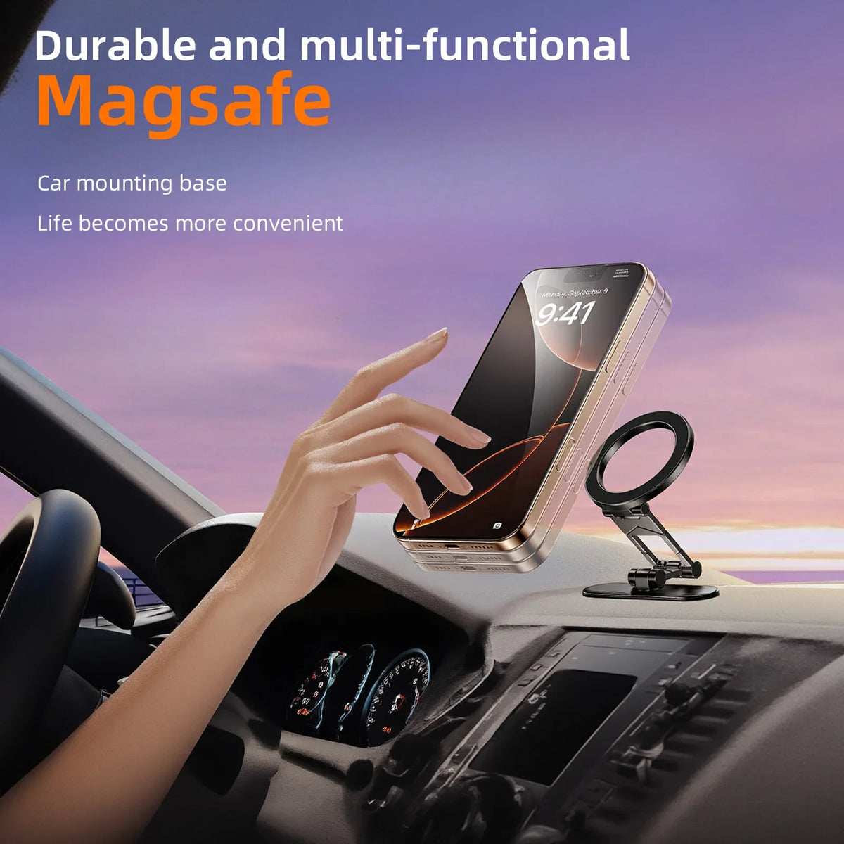 Dual Side Magnetic Car Phone Holder