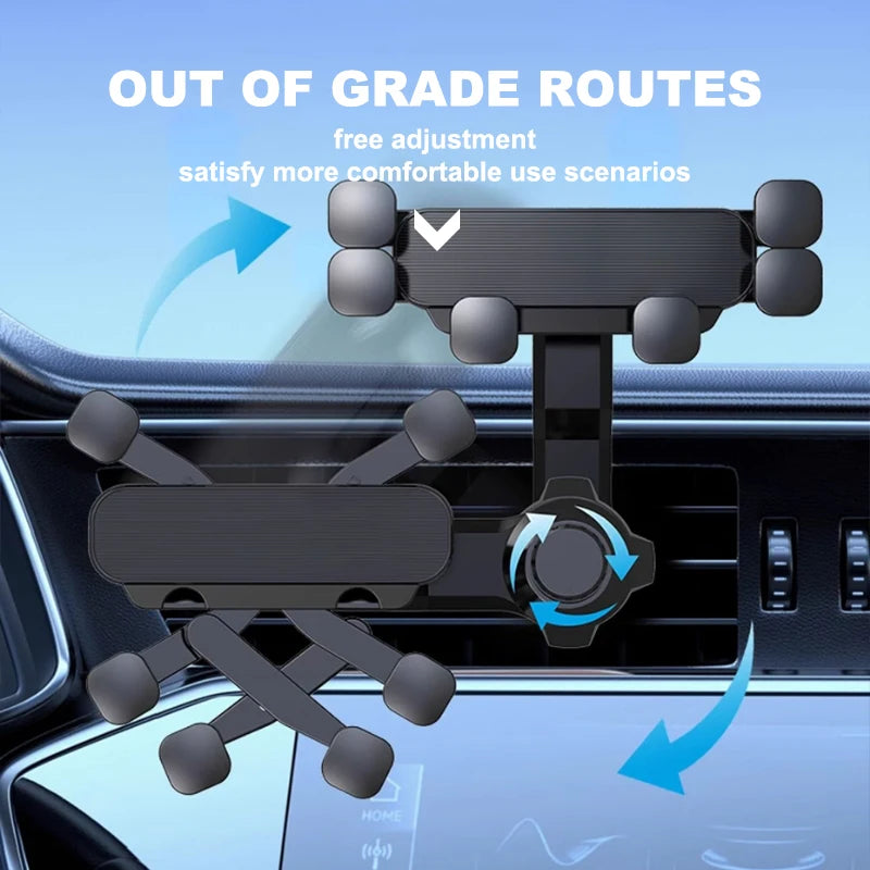 SEAMETAL Car Phone Holder Gravity Auto Cellphone Stand Mount