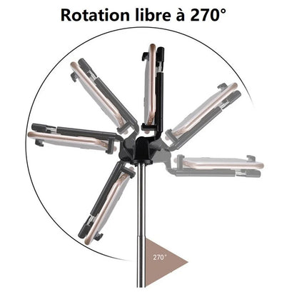 Portable Selfie Stick with Bluetooth Remote Mini Tripod