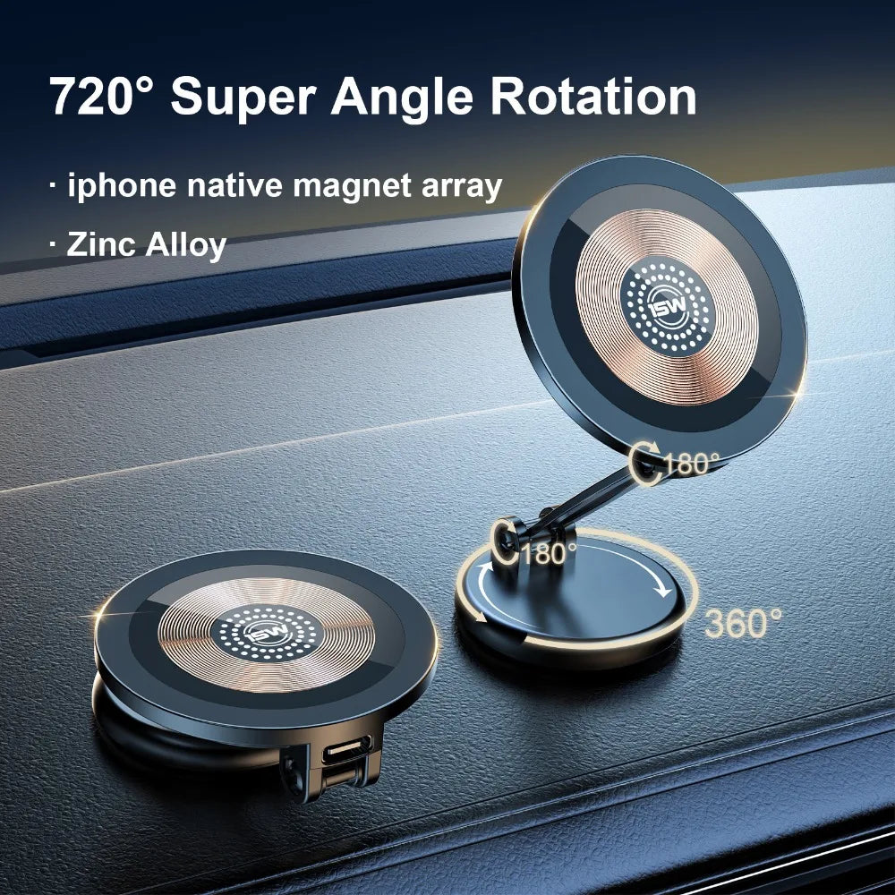 15W Magnetic Car Phone Holder Mobile Phone Car Holder