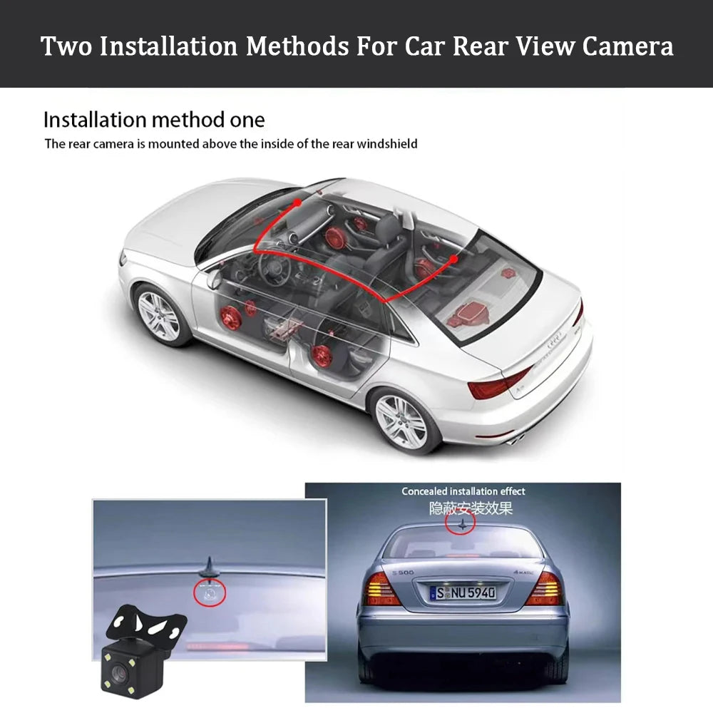 Newes 3Camera 1080P HD Dash Cam Hide Car Recording Camera