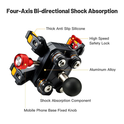 Aluminum Motorcycle Phone Mount Cellphone Holder