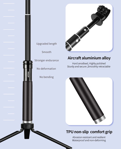 TELESIN For GoPro Selfie Stick Foldable Tripod Phone Holder