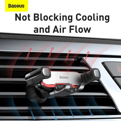 Baseus Car Phone Holder Metal Gravity Auto Air Vent