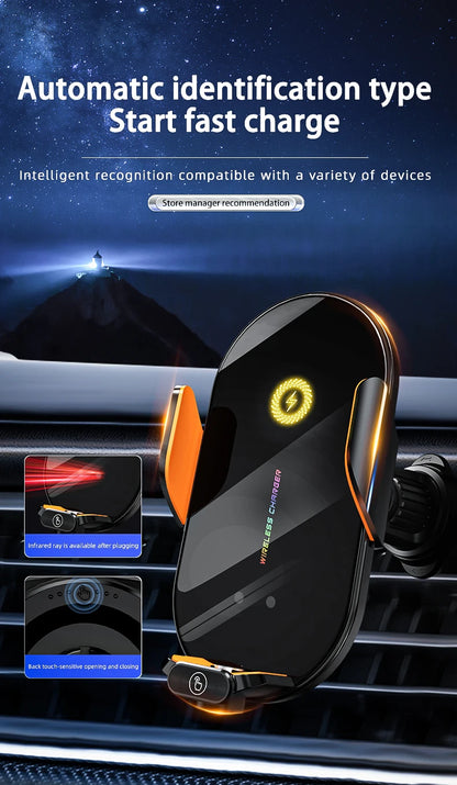 Car Wireless Phone Holder Stand 66W Fast Charging Station Charger