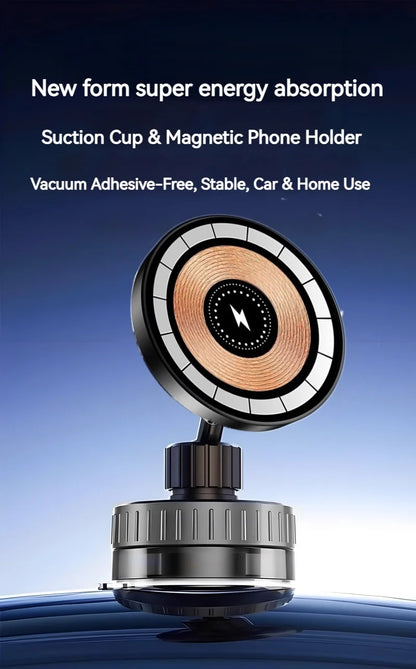 15W Car Magnetic Wireless Charger Holder with Metal Body