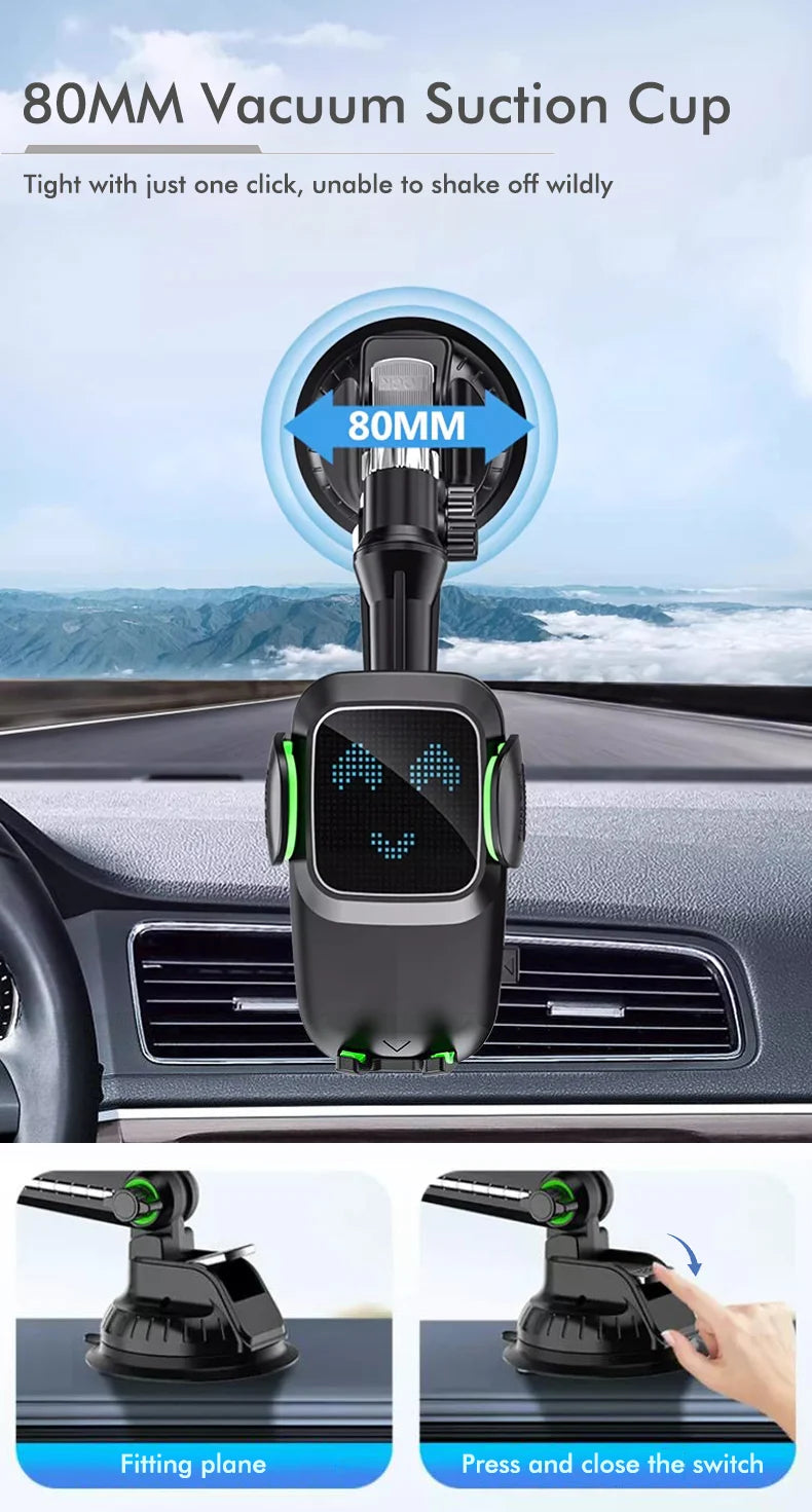 Universal Large Truck Extended Suction Cup Type Car Holder