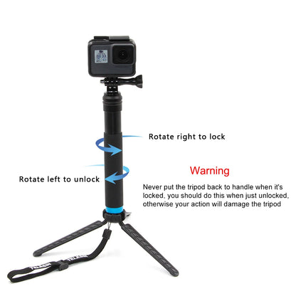 TELESIN For GoPro Selfie Stick Foldable Tripod Phone Holder