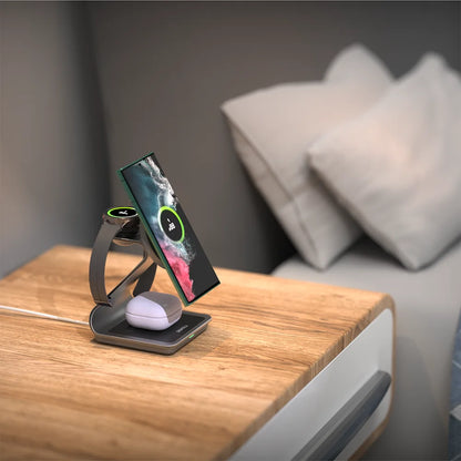 3 in 1 Wireless Charger Metal Stand for Samsung