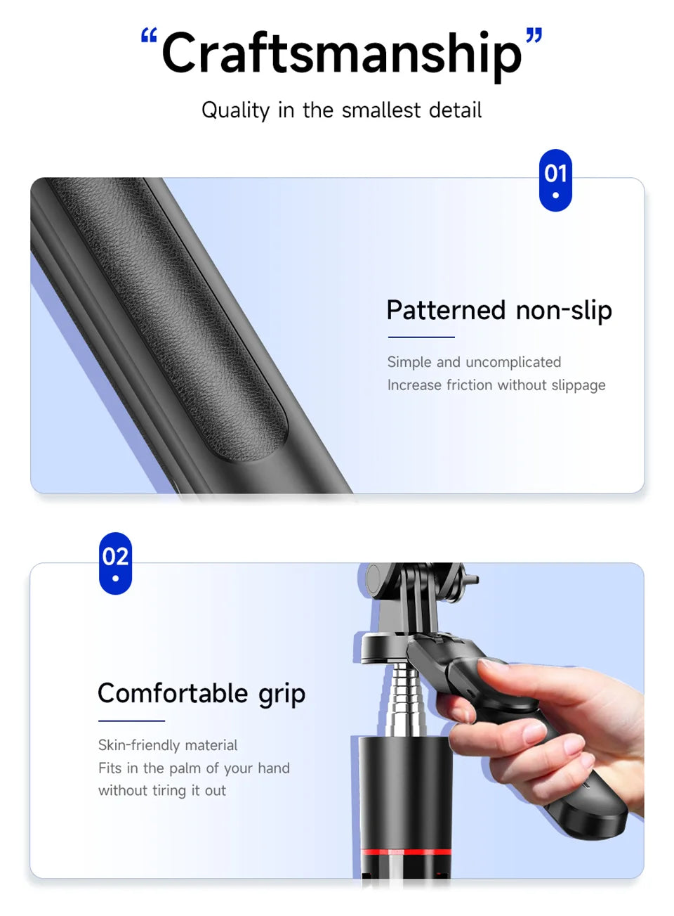 MEUYAG Monopod Remote Shutter Bluetooth Selfie Stick