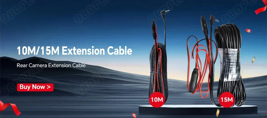 OBDPEAK K8 Pro Front 5K Rear 1080P Dash Cam Camera