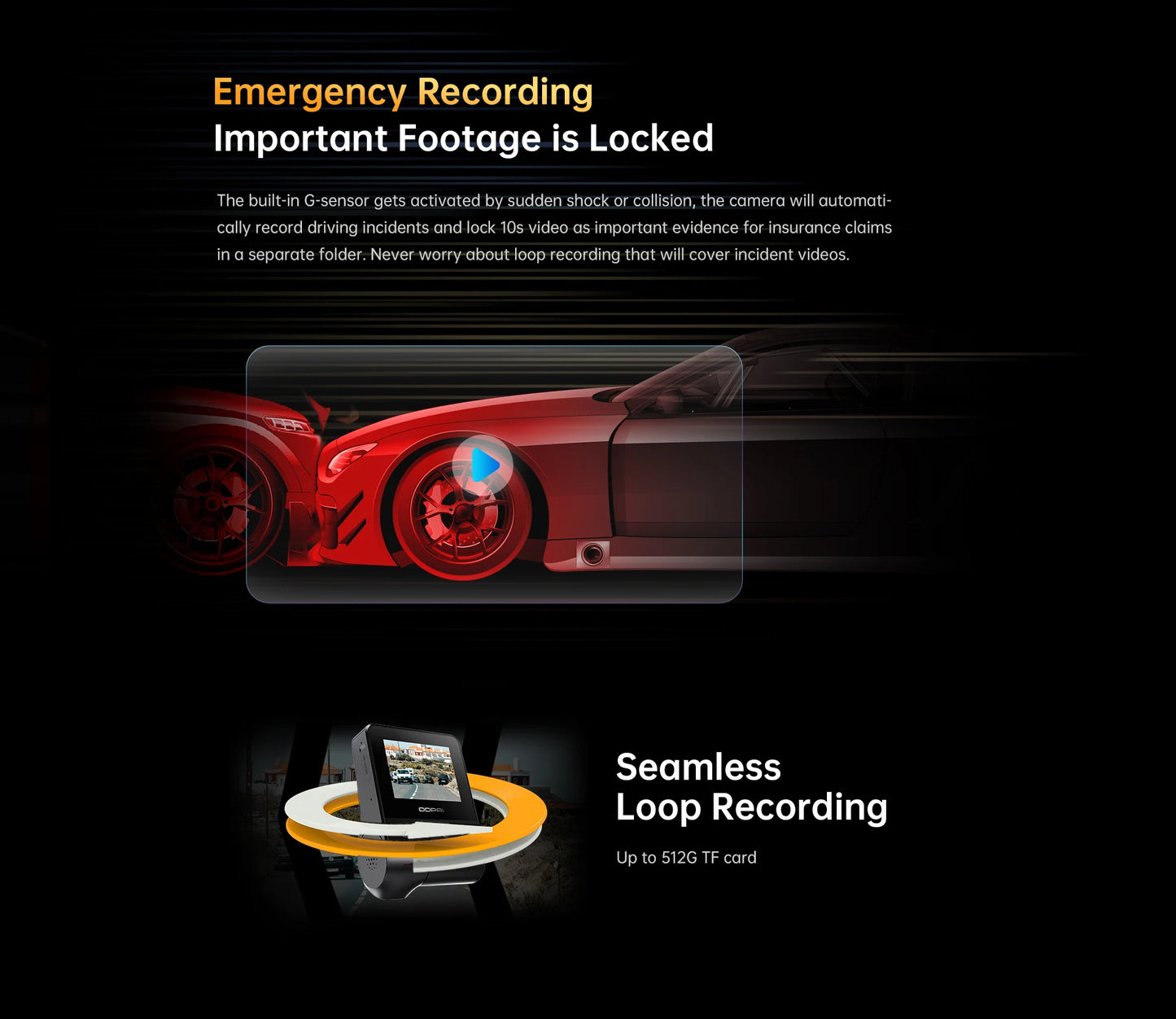 DDPAI Z40 Dash Cam Car Camera Recorder Wifi DVR