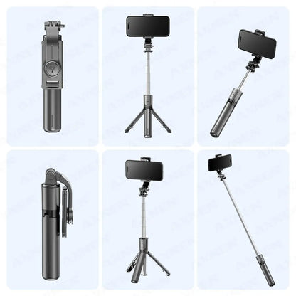 Bluetooth Selfie Stick Tripod Desktop Stand, Phone Holder