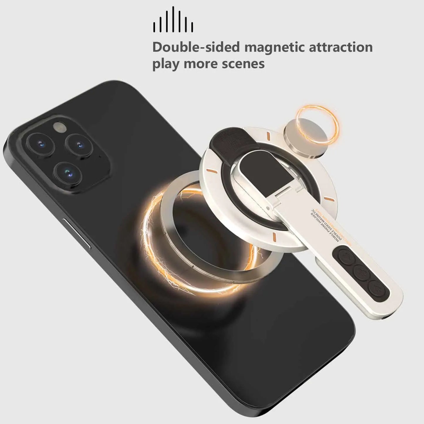 Creative Magnetic Ring Decompression Rotary Pressing Phone Stand