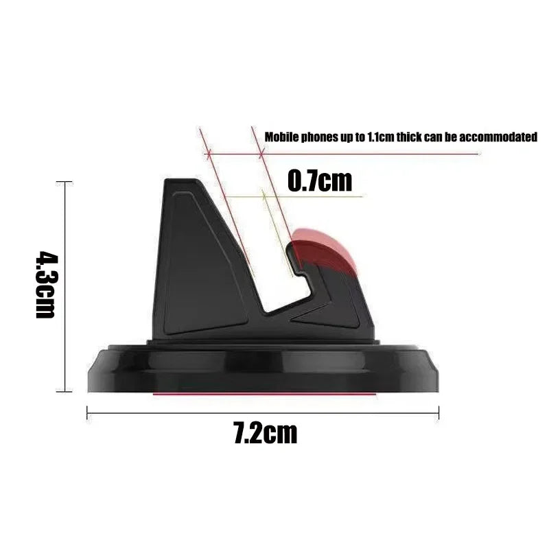 Car Phone Holder Stands Rotatable Support Anti Slip Mobile