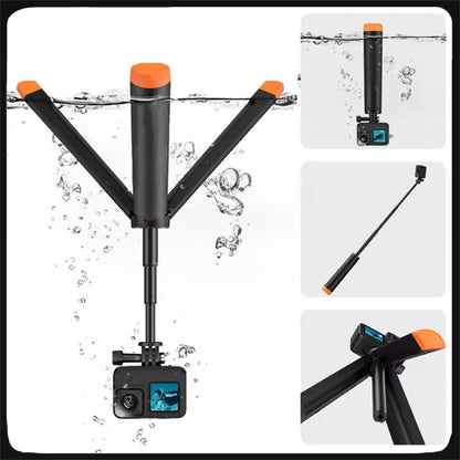 New underwater Buoyancy Bar Selfie tripod Waterproof