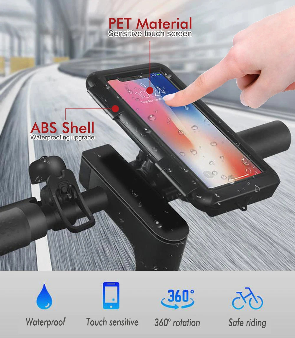 New Motorcycle Phone Holder 360 Degree Rotation Cell Phone Clamp
